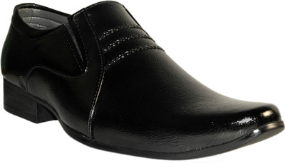 

Leather Chief Slip On Shoes For Men(Black)