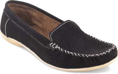 Pink Fever Loafers For Women(Black