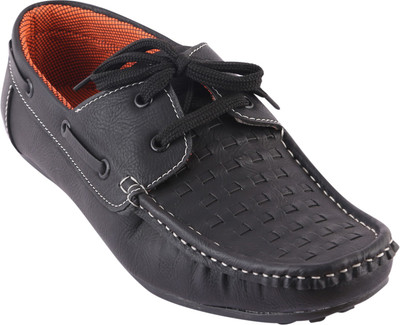 

GI Black casual shoes Lace Up For Men(Black