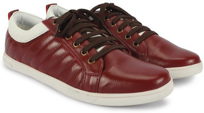 

Knotty Derby Sneakers For Men(Burgundy, White, Cherry+white