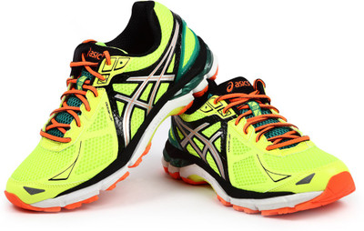 

Asics GT-2000 3 Men Running Shoes For Men(Yellow, Flash ylw/sil/emeraldgrn