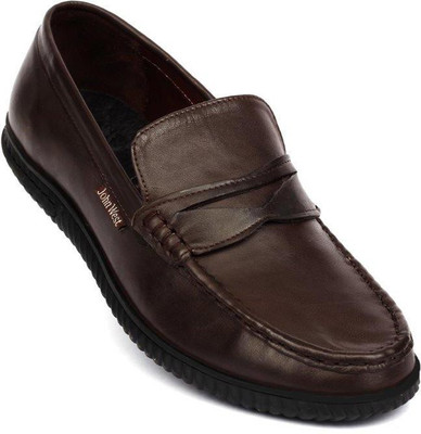 

John West Stress Loose Slip On Shoes For Men(Brown)