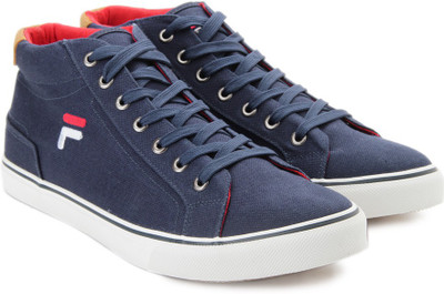 

Fila DURANATE Mid Ankle Canvas Shoes For Men(Blue, Nvy/brn/rd