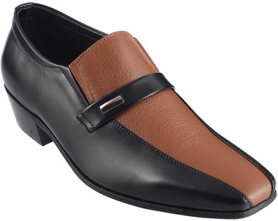 

Mochi Mens Slip On Shoes For Men(Tan, Black, 23;tan