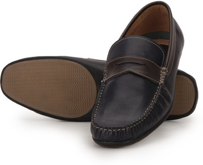 

Aditi Wasan Men'S Casual Leather Loafers For Men(Blue