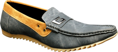 

Oora Black Double Shade Loafers For Men(Black