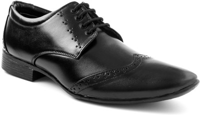 

World Walker Brogue Shoes Lace Up For Men(Black