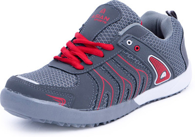 

Asian Shoes EXT 101 Walking Shoes For Men(Grey, Red