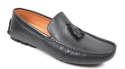 

Toruzzi LEATHER LOAFERS Driving Shoes For Men(Navy, Black