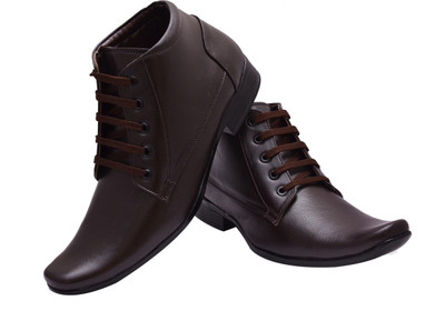 

Bxxy Cuban Lace-Up Boots For Men(Brown