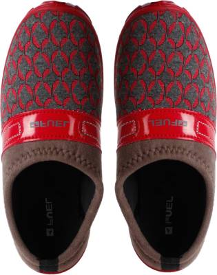 Fuel Women's Girls Red Grey Solid Bellies, Casuals, Outdoors