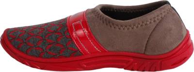 Fuel Women's Girls Red Grey Solid Bellies, Casuals, Outdoors