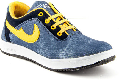 

Golden Sparrow Stylish Casual Shoes For Men(Blue, Yellow, Black