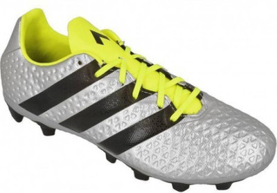 

ADIDAS ACE 16.4 FXG Men Football Shoes For Men(Multicolor, Silver met./solar yellow/solar red