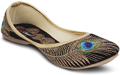 

Get Glamr Designer Mojaris For Women(Black