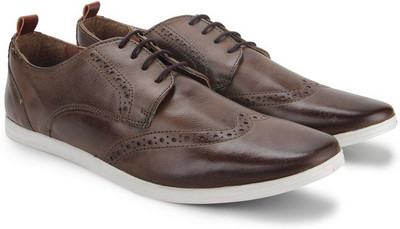 

Knotty Derby Knicker Brogue Derby Casuals For Men(Brown, Tan, Chikoo+tan