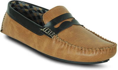 

Get Glamr Color Block Loafers For Men(Tan