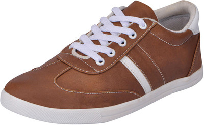 FAUSTO Sneakers For Men(Brown), Chikku
