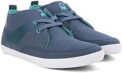 

United Colors of Benetton Men Canvas Sneakers For Men(Blue, White, 903
