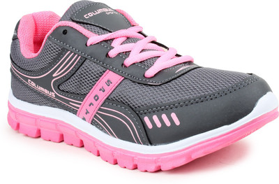 

Columbus Hiking & Trekking Shoes For Women(Grey, Pink, Dgrey::pink