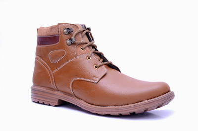

Buenos Solid look Boots For Men(Tan, Brown