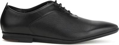 Clarks Kinver Lace Black Leather Lace Up