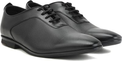 Clarks Kinver Lace Black Leather Lace Up