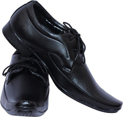 

Smoky Black Party ware Formal Lace Up Shoes For Men(Black