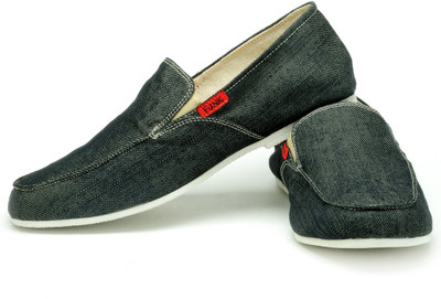 

FUNK Zek Black Loafers For Men(Black)
