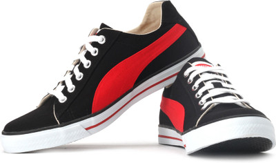

Puma Hip Hop III Ind. Sneakers For Men(Red, White, Black, 07;black;high risk red