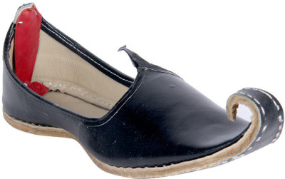 Panahi Black Rajasthani Mojari Mojaris 