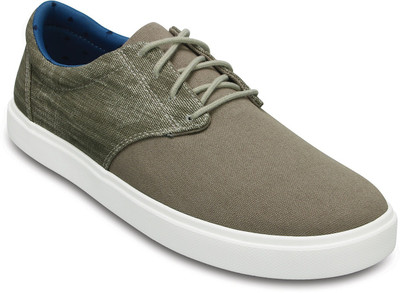 

Crocs CitiLane Canvas Lace Sneakers For Men(Brown