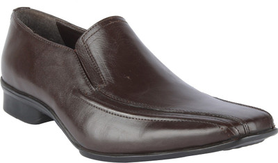 

Salt N Pepper 14-753 Predict Brown Slip On Shoes For Men(Brown)