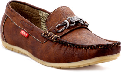 

Zebra Men's Synthetic Leather Exclusive and Stylish Loafers Loafers For Men(Tan
