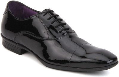 

Knotty Derby Toe Stitch Oxford Lace Up Shoes For Men(Black