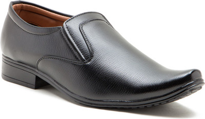 Iroo Slip on Shoes For Men(Black