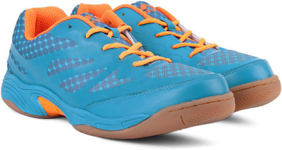 

Nivia New Verdict Badminton Shoes For Men(Blue, Orange, A.blue/orange