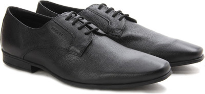 

Ruosh Men Genuine Leather Lace Up Shoes For Men(Black