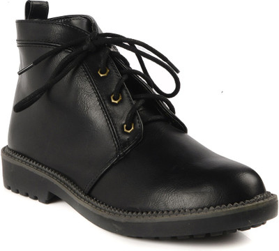 

Flat n Heels Boots For Women(Black)