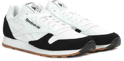 

REEBOK CL LEATHER SPP Running Shoes For Men(Black, White, White/black-gum