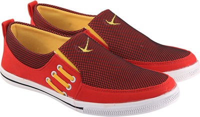 Go India Store Canvas Shoes For Men(Red