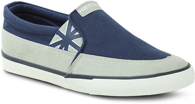 

Get Glamr Casual Slip Ons Canvas Shoes For Men(Blue