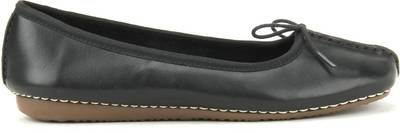 Clarks Freckle Ice Black Leather Bellies