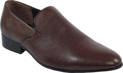 

Shoe Bazar Leather Sole Slip On Shoes For Men(Maroon
