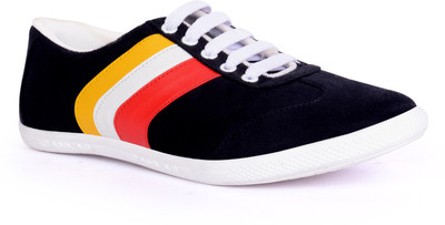 

Sam Stefy Black Casual Shoes For Men(Black)