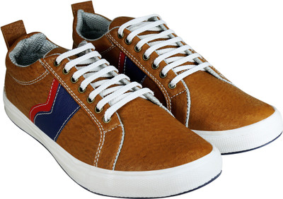 

Beonza Premium Rubber Sole Sneakers For Men(Brown