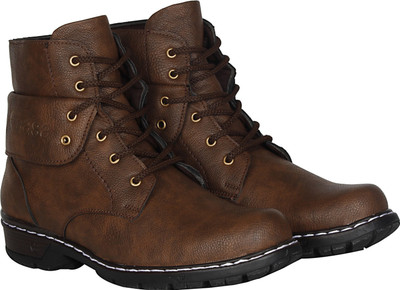 

Kraasa Cowboy Boots For Men(Brown