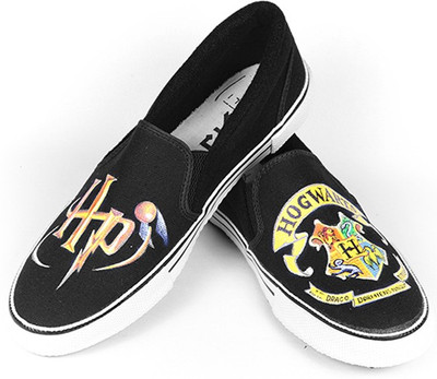 

F-Gali The Harry Potter Slip-on Shoes Canvas Shoes For Women(Multicolor