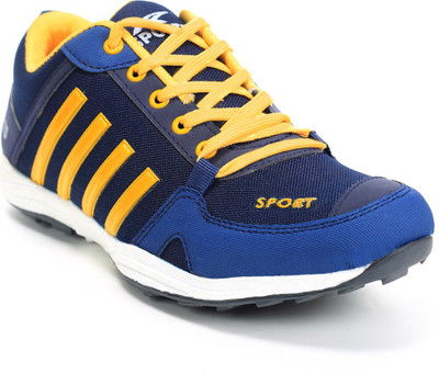 

World Walker Walking Shoes For Men(Blue, Yellow