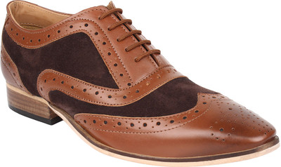 

Lujo Lace Up For Men(Tan, 001;tan